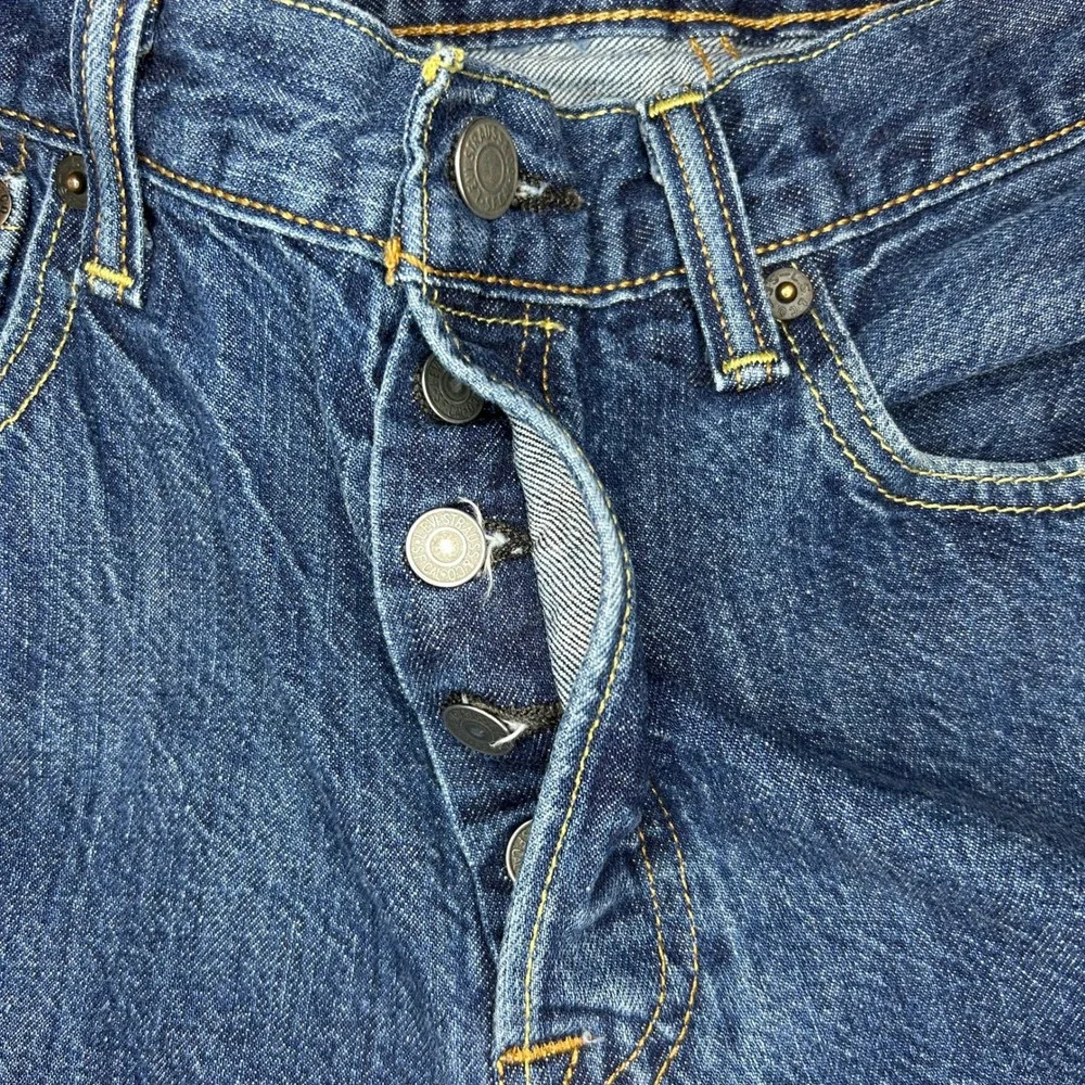 Levi Strauss 501 Original Fit Blue Jeans Men's W32 L32‎ Button Fly Denim Cotton